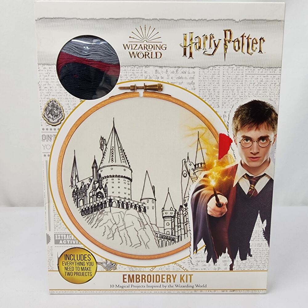 Thunder Bay Wizarding World Harry Potter Embroidery Kit 10 Magical Projects